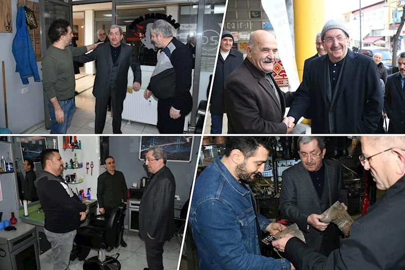 Başkan Vergili’den Karabük İş Merkezi Esnaflarına Ziyaret