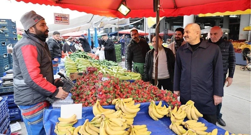 Cumhur İttifakı Adayı Büyükgöz’den Pazarcı Esnaflarına Hayırlı İşler
