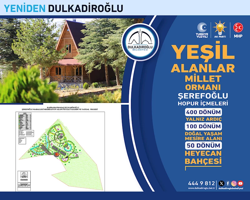 BAŞKAN OKAY’DAN DULKADİROĞLU’NA YENİ YEŞİL ALAN