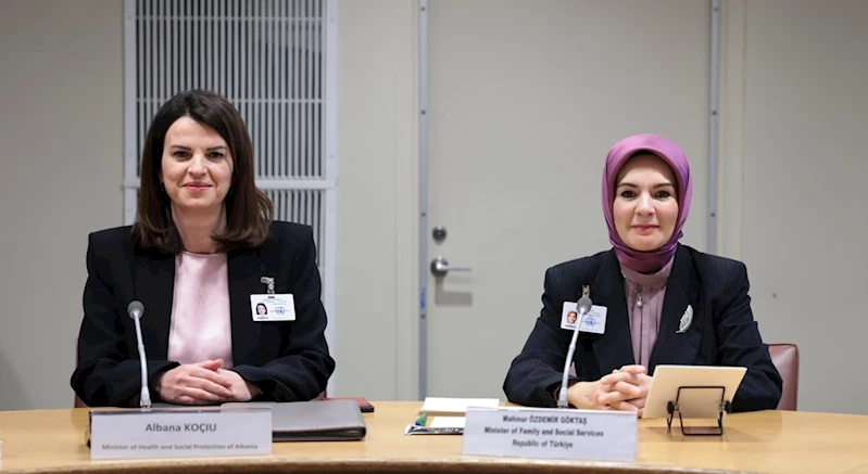 Aile ve Sosyal Hizmetler Bakanımız Göktaş, Bakanlığının Arnavutluk ve BM Kadın Birimi iş birliğiyle düzenlediği panelde konuştu