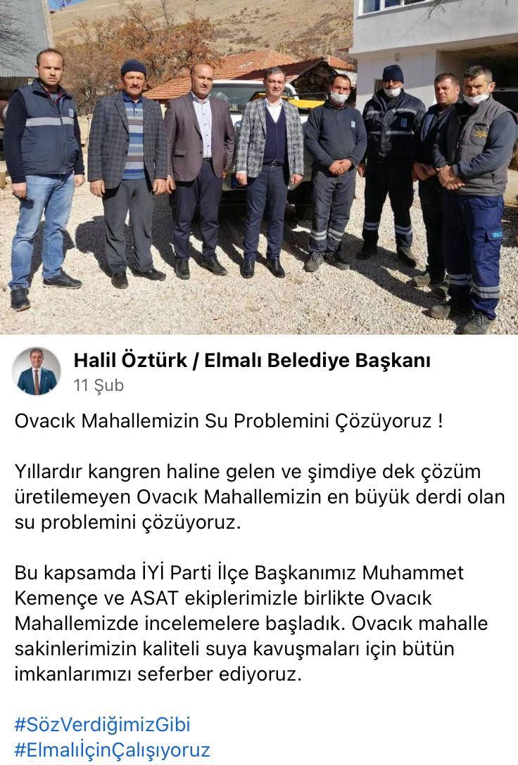 Suya Hasret Ovacık’ın Özlemi Sona Erdi.