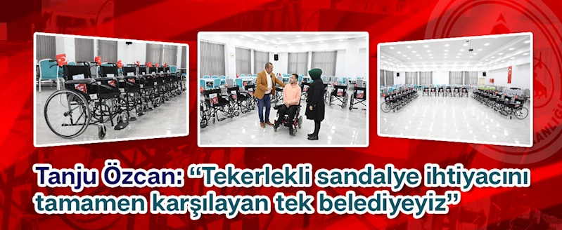 Bolu Belediyesi’nden engelli bireylere tekerlekli sandalye armağanı