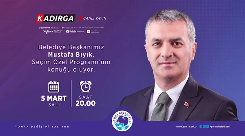 BAŞKANIMIZ KADIRGA TV CANLI YAYINDA