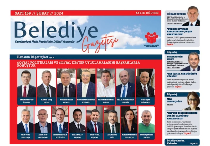 BAŞKANIMIZ EKİCİOĞLU, BELEDİYE GAZETESİNE KONUŞTU