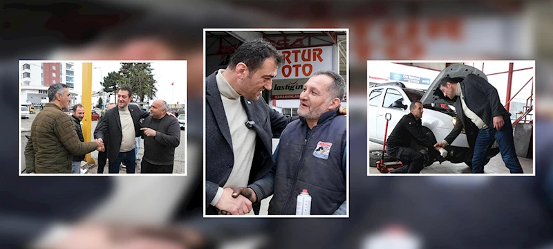 BAŞKAN KÖSE, TEŞEKKÜR ZİYARETLERİNE SANAYİ SİTESİNDEN BAŞLADI