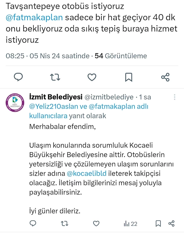 İZMİT BELEDİYESİ, TOPLU ULAŞIM SIKINTISININ TAKİPÇİSİ OLACAK