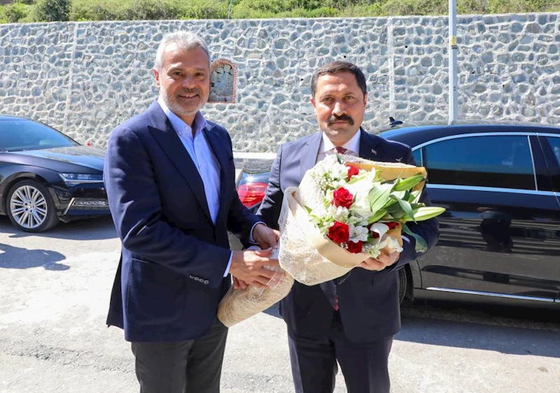 HBB BAŞKANI MEHMET ÖNTÜRK, HATAY VALİSİ MUSTAFA MASATLI