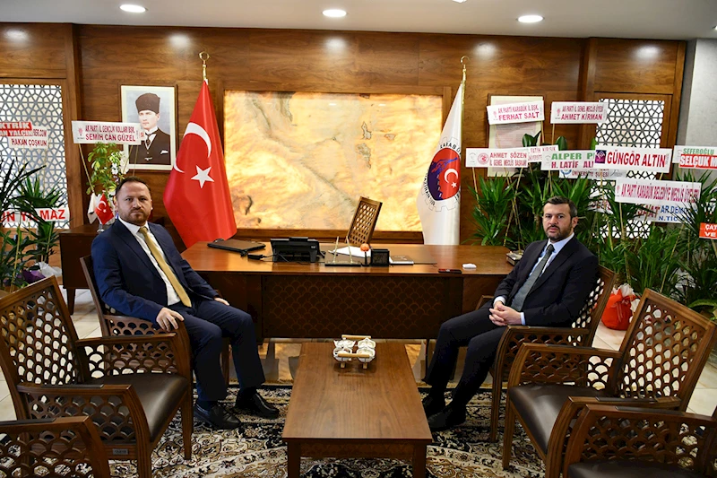 İŞKUR İl Müdürü Sarıçam’dan Belediye Başkanımız Özkan Çetinkaya’ya Ziyaret