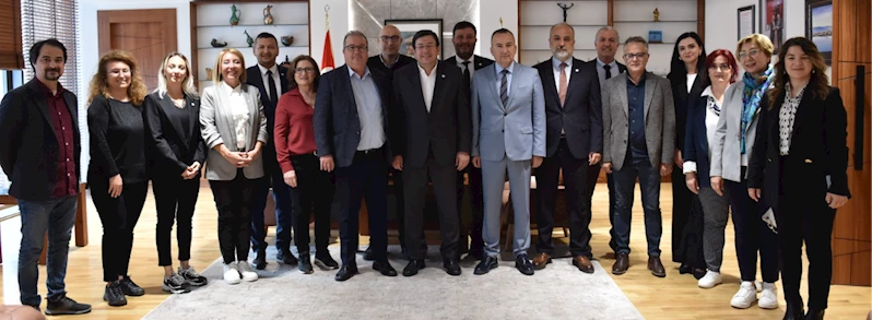 Başkan Erkek Konuklarını Ağırladı