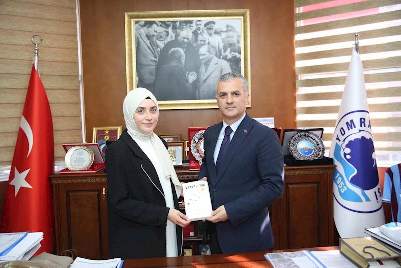 YAZARIMIZ ELİF ÖZCAN BAŞKANIMIZI MAKAMINDA ZİYARET ETTİ