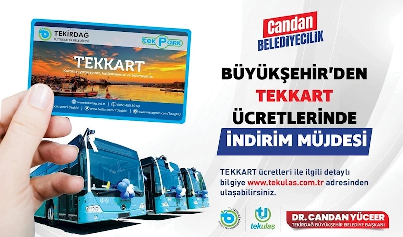 BÜYÜKŞEHİRDEN ULAŞIM KARTLARINDA İNDİRİM MÜJDESİ