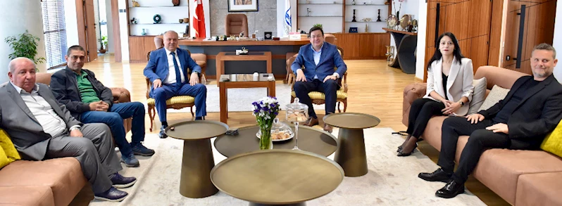 Başkan Erkek Konuklarını Ağırladı