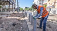 Kara Yusuf Caddesi’nin kaldırımı yenileniyor