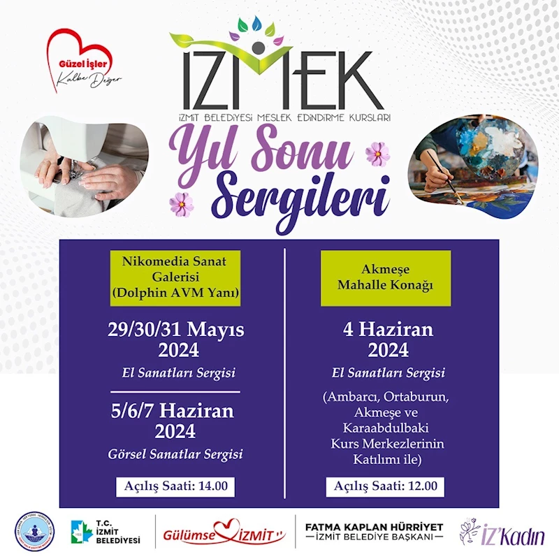 İZMEK YILSONU SERGİLERİ BAŞLIYOR!