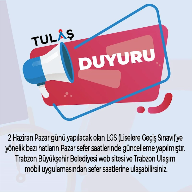 Ulaşım Sefer Saati Güncellemesi