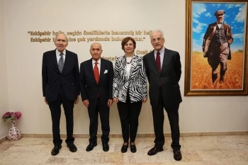 CHP ÖNCEKİ DÖNEM GENEL BAŞKANLARI BAŞKAN ÜNLÜCE’Yİ ZİYARET ETTİ