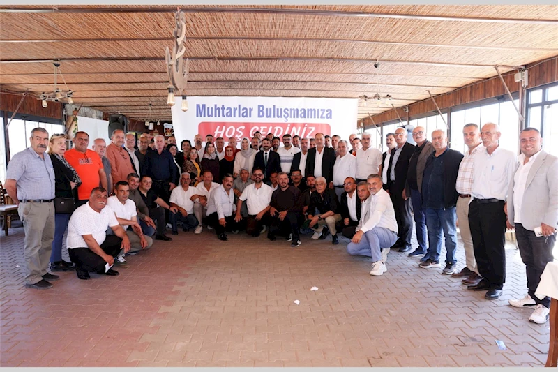 SARIYILDIZ VE ARSLAN MUHTARLARLA BULUŞTU