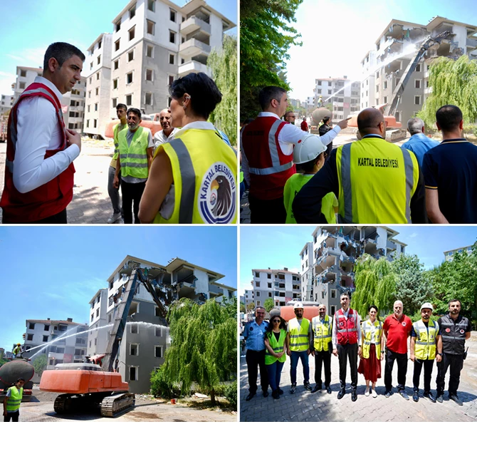 KARTAL BELEDİYESİ, RİSKLİ KONUTLARIN YIKIMINA DEVAM EDİYOR