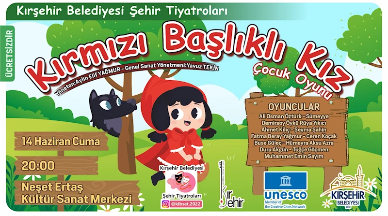 KIRŞEHİR BELEDİYESİ ŞEHİR TİYATROLARINDAN ÇOCUK OYUNU