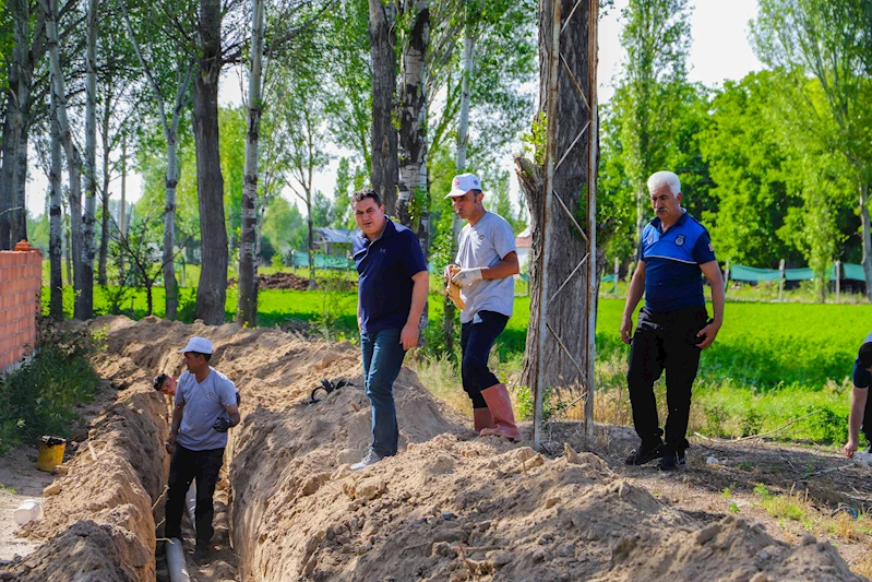 Yeni İçme Suyu Kuyusu Şebekeye Bağlantı Çalışmaları Devam Ediyor