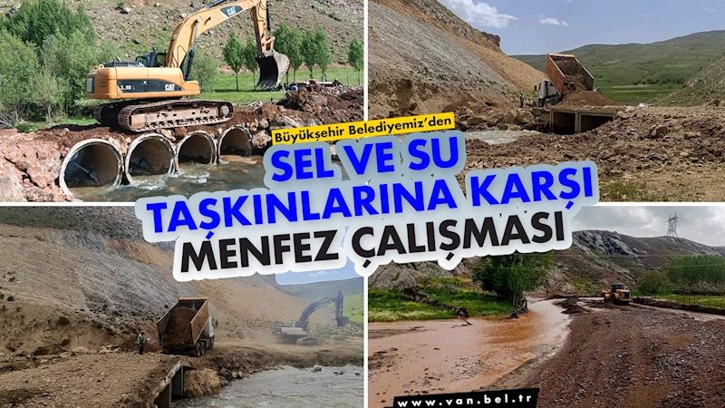 Büyükşehir’den Sel ve Su Taşkınlarına Karşı Menfez Çalışması