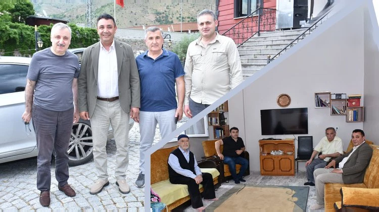 BAŞKANIMIZ, DKBB ESKİ SEKRETERİ HALİL MEMİŞ’İ MİSAFİR EDEREK TEMEL CANLIYA DA ZİYARETTE BULUNDU