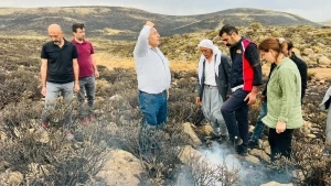 Eş Başkanlar yangın söndürme çalışmalarını koordine etti