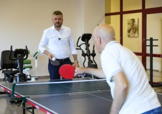 Başkan Duman bayramın ilk ziyaretini huzurevine gerçekleştirdi