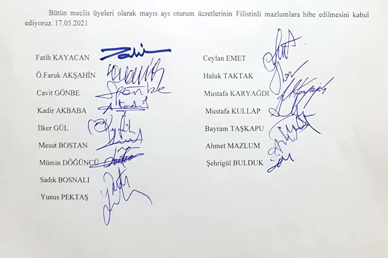 Bolvadin Belediye Meclisi İsrail Tel