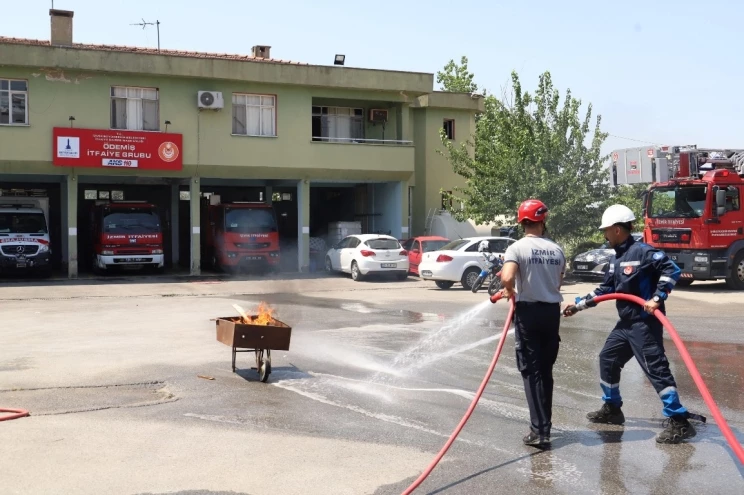 Yangında İlk Müdahale İçin Hazırlıklar Gözden Geçirildi