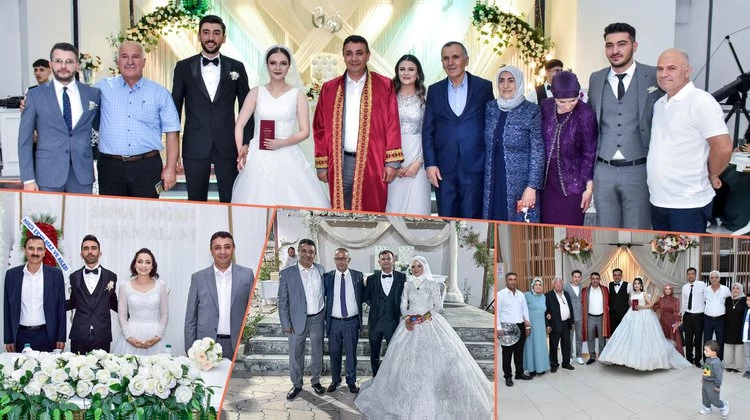 BAŞKANIMIZ, NİKAH KIYDI, KINA TÖRENLERİNE KATILDI