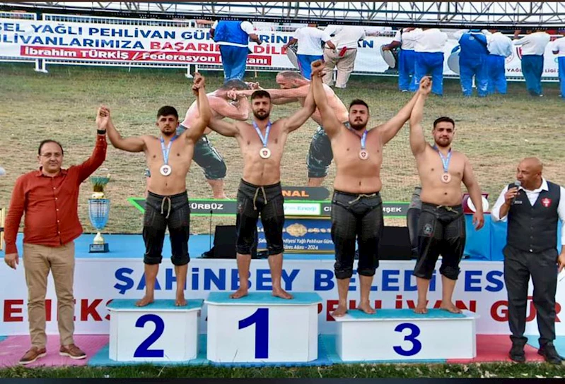 Kemer Belediye pehlivanı Gaziantep’te 3. oldu