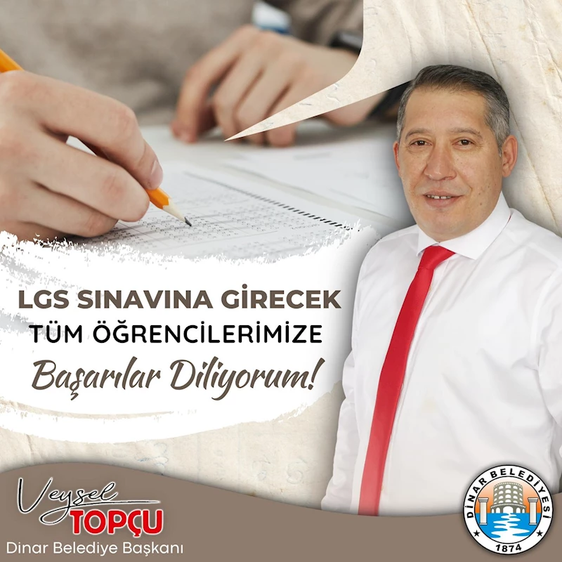 Geleceğimizin Teminatı Gençlerimize Yarın Girecekleri Liseye Geçiş (LGS) Sınavında Başarılar Diliyorum..!