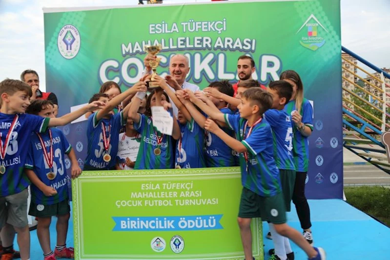 “ESİLA TÜFEKÇİ” MAHALLELER ARASI ÇOCUKLAR FUTBOL TURNUVASI’’ TAMAMLANDI
