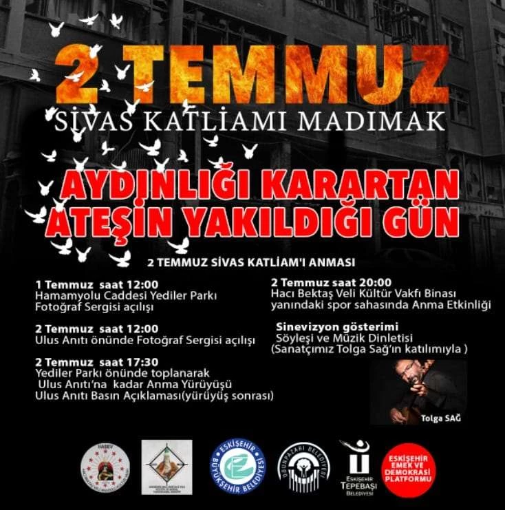 31 YIL ÖNCE SİVAS’TA KATLEDİLENLER ANILACAK