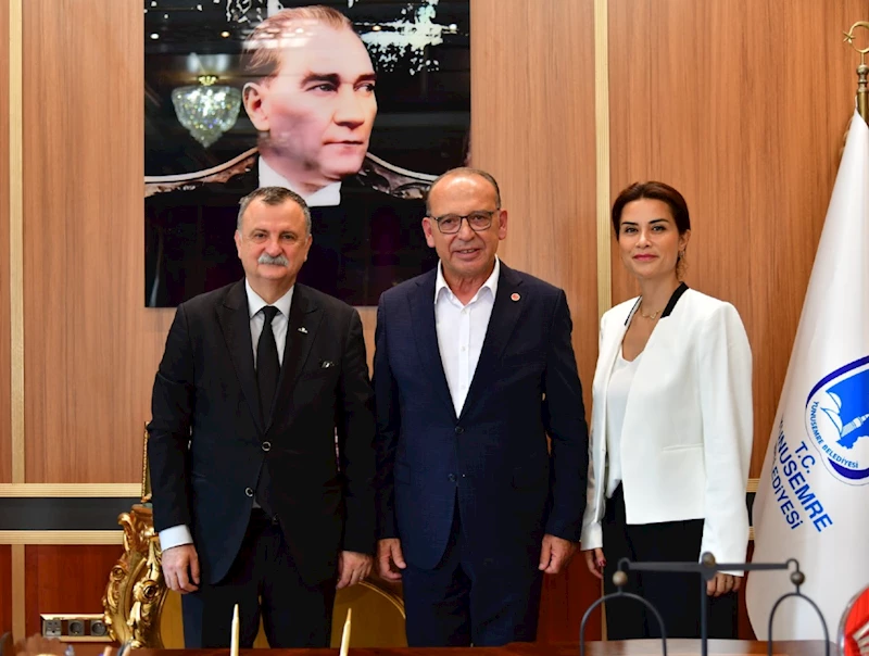 BAŞKAN BALABAN TURGUTLU BELEDİYE BAŞKANI AKIN’I AĞIRLADI