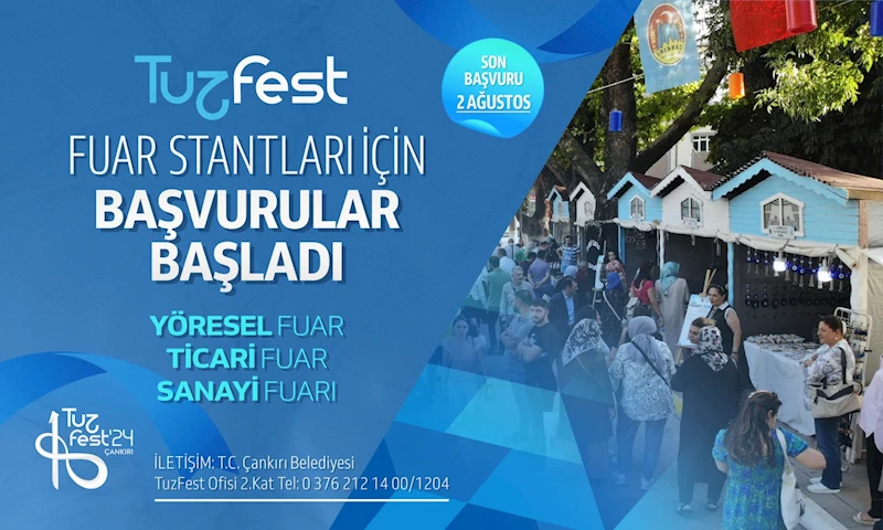 TUZFEST Fuar Stantları İçin Başvurular Başladı
