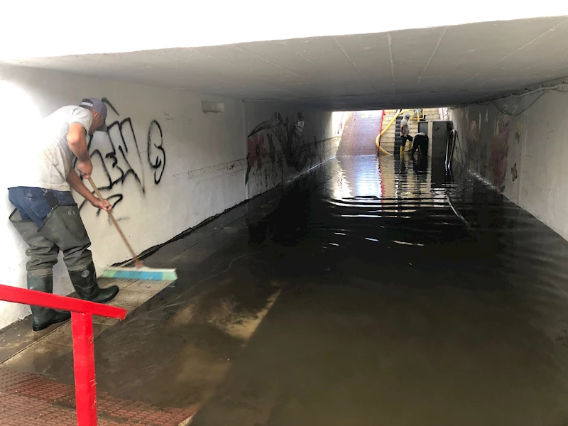 -BOZÜYÜK YOĞUN YAĞIŞI ZARARSIZ ATLATTI