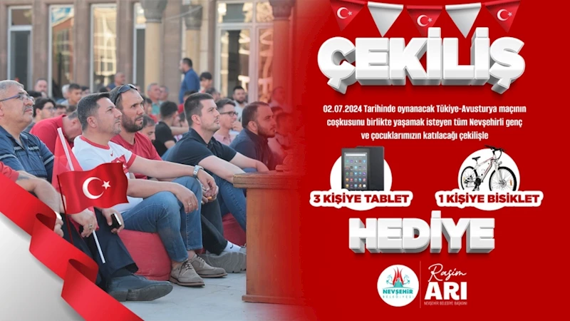 Başkan Arı’dan Milli Maç Öncesi Çocuk Ve Gençlere Tablet Ve Bisiklet Müjdesi