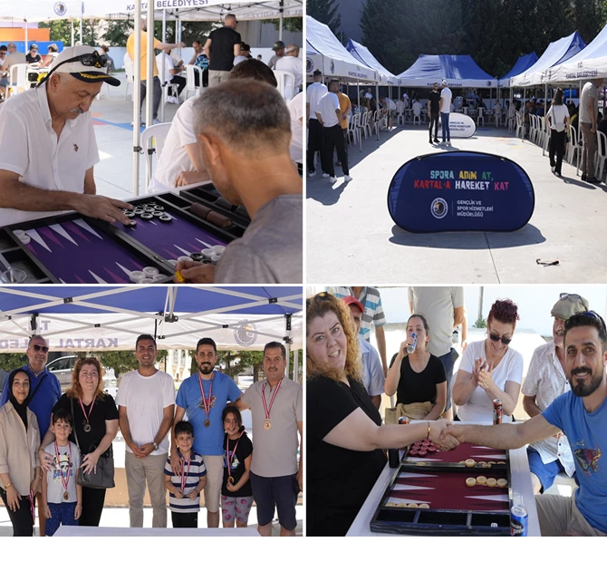 KARTAL’DA ‘3. TAVLA TURNUVASI’ HEYECANI YAŞANDI