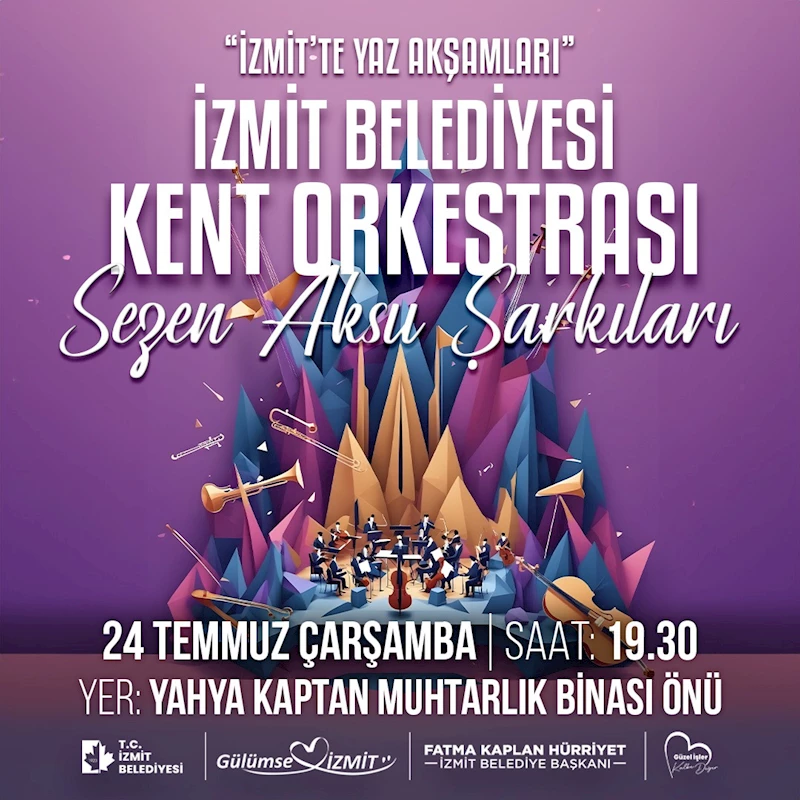 İZMİT’TE YAZ AKŞAMLARI SEZEN AKSU ŞARKILARIYLA DEVAM EDECEK