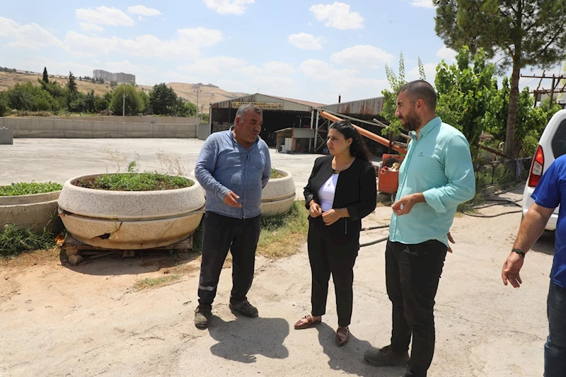 Eş Başkanlarımız Beton Parke ve Boru Üretim Tesisinde İncelemelerde Bulundu.