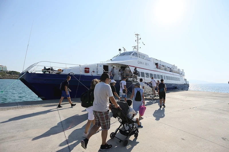 AYDIN BÜYÜKŞEHİR BELEDİYESİ AYDIN-MUĞLA ARASI DENİZ OTOBÜSÜ SEFERLERİNE YOĞUN İLGİ