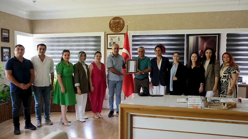 Kurs Müdürü Suat Göv’den Başkan Topaloğlu’na ziyaret