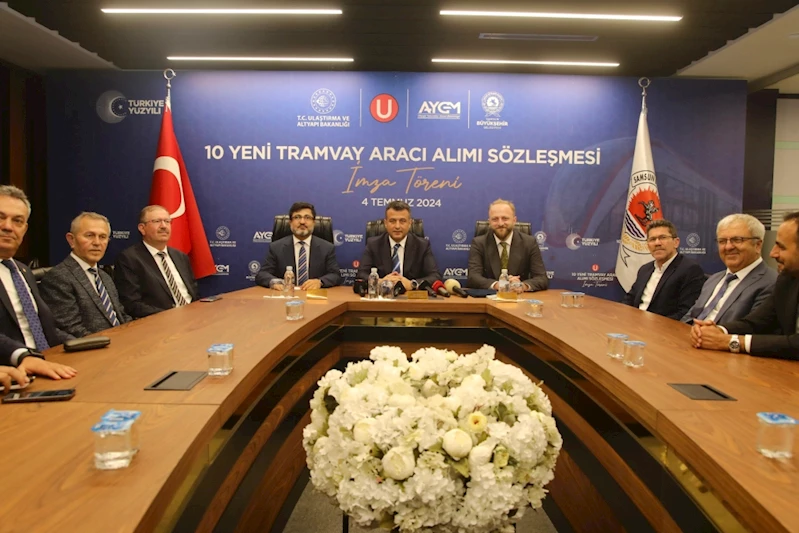 10 yeni tramvay alımı için imzalar atıldı