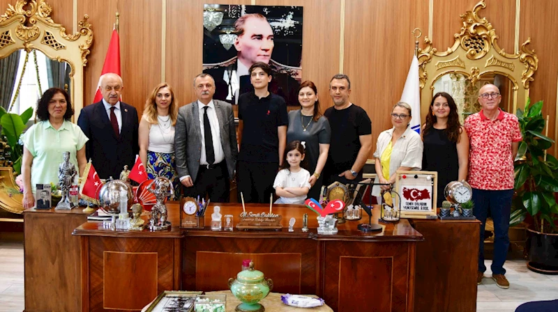 BAŞKAN BALABAN LGS TÜRKİYE BİRİNCİLERİNİ AĞIRLADI