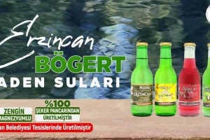 Erzincan Bögert Doğal ve Aromalı Maden Suyu Fabrikası üretimine devam ediyor.
