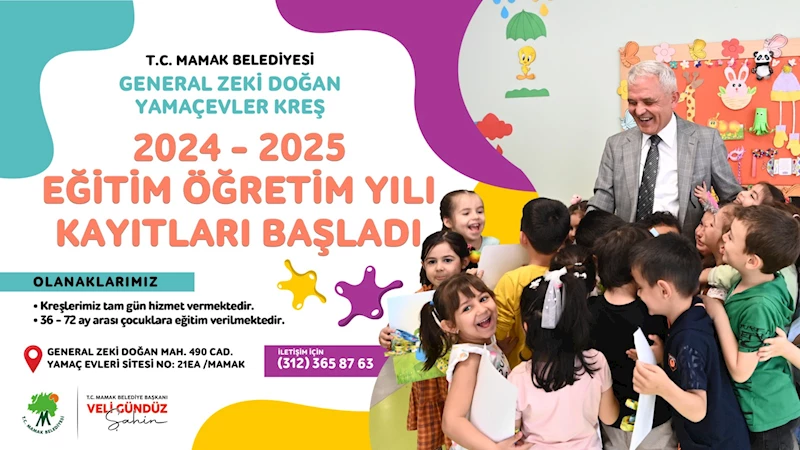 Kreş ve Gündüz Bakımevleri Kayıtları Başladı