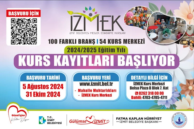 İZMEK’TE YENİ KAYIT DÖNEMİ İÇİN BAŞVURULAR BAŞLADI