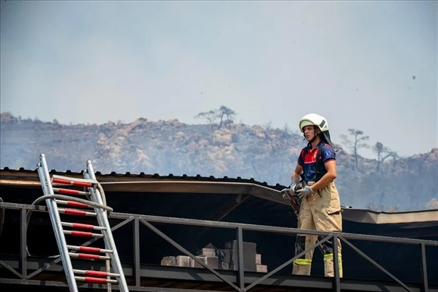 Ateş savaşçılarının zorlu mesaisi
